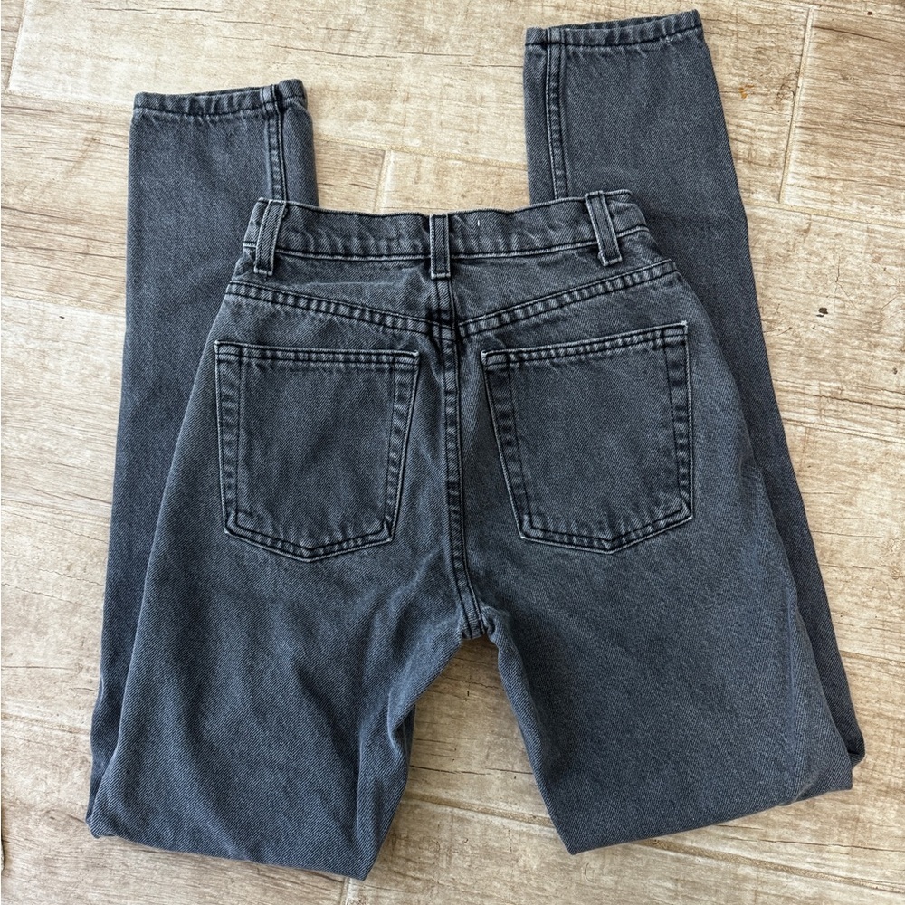 American Apparel black jeans High waisted straight leg 24